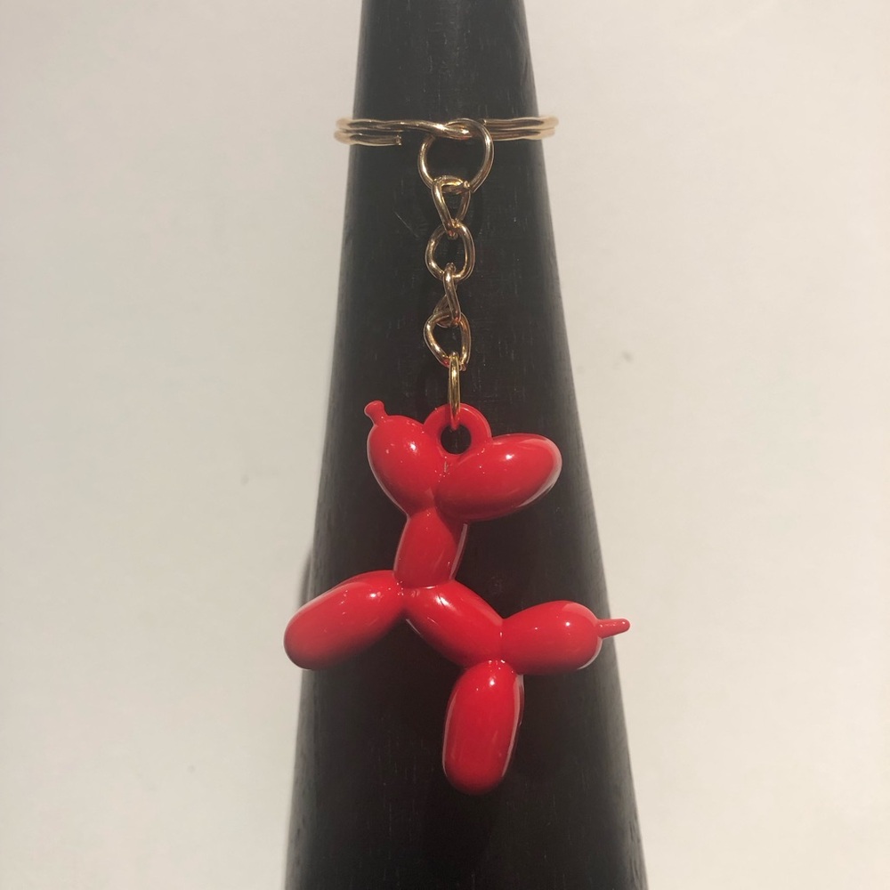 3/$20 Plastic Balloon Dog Keychain